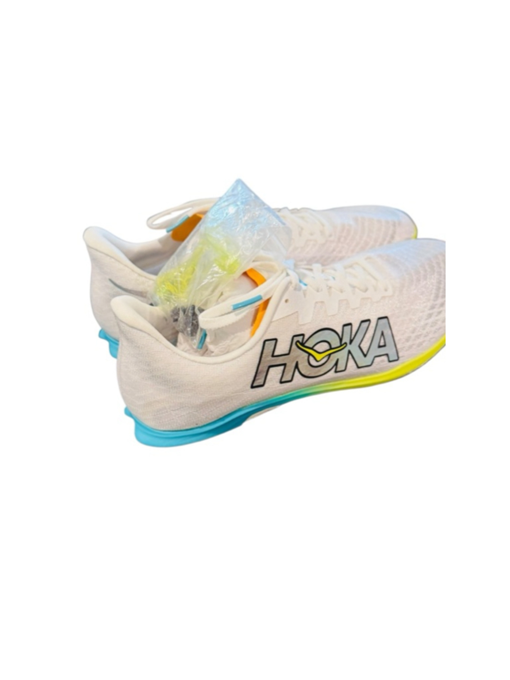 Men's Hoka Cielo X 2 MD White Blue Athletic Shoes Size 13 track spikes - Picture 4 of 7